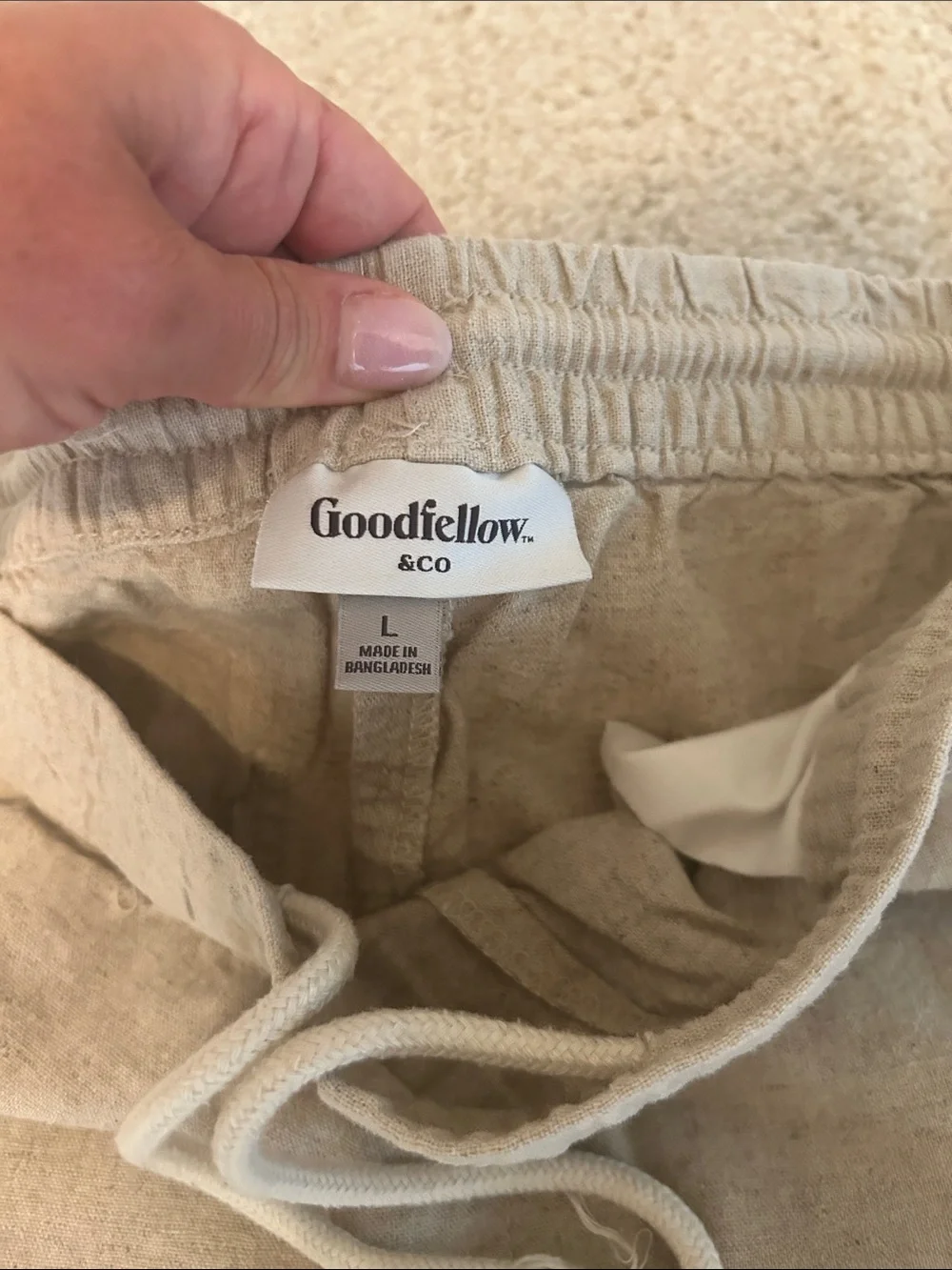 Goodfellow & Co Tan Linen Men’s Pants